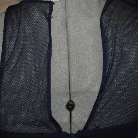 Blue Jeweled HALTER TOP Size 3 BY SEQUIN HEARTS USED FOR PHOTO SHOOTS - Picture 7 of 10